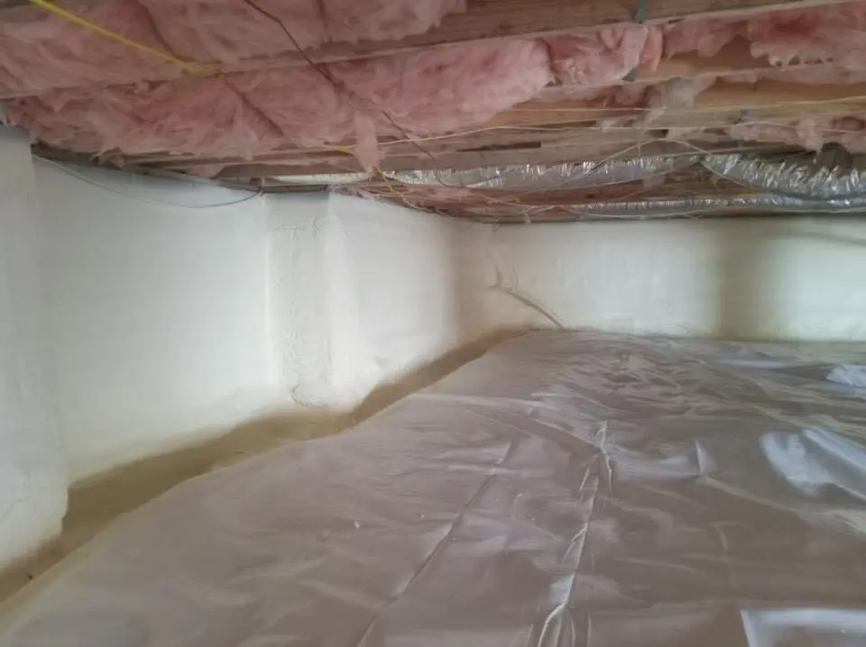 Crawl space encapsulation with closed-cell spray foam for Roof Maintenance in Sanibel